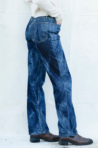 Selene Straight- Seawahed Selvedge - Dark Indigo